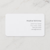 シンプルグリーナリーユーカリプタス名刺 予約カード (裏面)