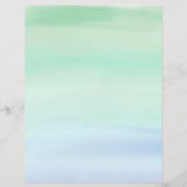 シンプルグリーンからブルーの水彩洗剤 (裏面)