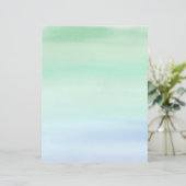 シンプルグリーンからブルーの水彩洗剤 (スタンド正面)