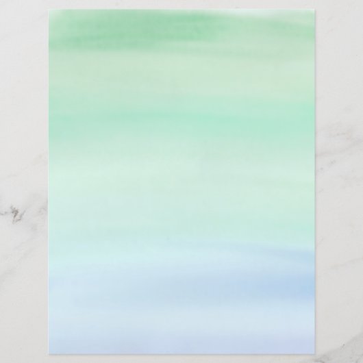 シンプルグリーンからブルーの水彩洗剤 (正面)