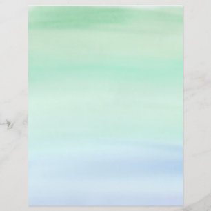 シンプルグリーンからブルーの水彩洗剤