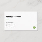 シンプルグリーンアップル先生 名刺 (裏面)