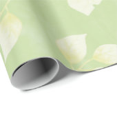 シンプルグリーンウォーター葉カラーデザイン ラッピングペーパー (ロールコーナー)