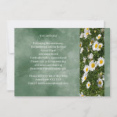 シンプルグリーンカトリック結婚式招待状 招待状 (裏面)