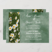 シンプルグリーンカトリック結婚式招待状 招待状 (正面/裏面)