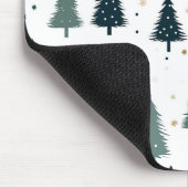 シンプルグリーンクリスマスツリー マウスパッド (コーナー)