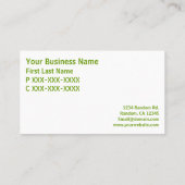 シンプルグリーングラス気にの名刺 名刺 (裏面)