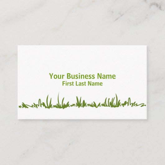 シンプルグリーングラス気にの名刺 名刺 (正面)