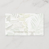 シンプルグリーンパモダンームプリントロイヤリティカード ロイヤリティカード (裏面)