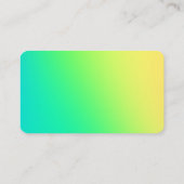 シンプルグリーンビグラデーションジネスカード 名刺 (裏面)