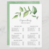 シンプルグリーンビューティーサロン料金表 (正面/裏面)