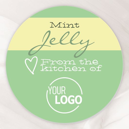 シンプルグリーンフードケーキクッキーラベル書道 ラウンドシール