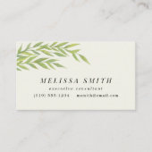 シンプルグリーンブラモダンンチ 名刺 (正面)