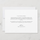 シンプルグリーンリーフ結婚ズ サンキューカード (裏面)