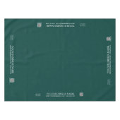 シンプルグリーン会社ロゴクラフトショー市場 テーブルクロス (正面(横))