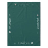 シンプルグリーン会社ロゴクラフトショー市場 テーブルクロス (正面)