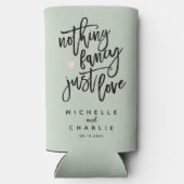 シンプルグリーン Nothing Fancy Just Love スリム缶クーラー (裏面)
