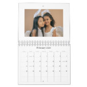 シンプルグリーンUSAアメリカウィークリープランナー2026 カレンダー (2月 2026)