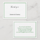 シンプルグリ結婚ン ノートカード (正面/裏面)