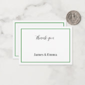 シンプルグリ結婚ン ノートカード (正面/裏面インサイチュ)