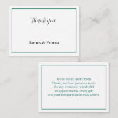 シンプルグリ結婚ン ノートカード (正面/裏面)