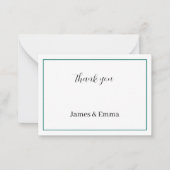 シンプルグリ結婚ン ノートカード (正面)