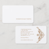 シンプルグレイエレガントリネンプロフェッショナル 名刺 (正面/裏面)