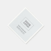 シンプルグレイカスタムビジネスロゴプロモーション スタンダードカクテルナプキン (角)