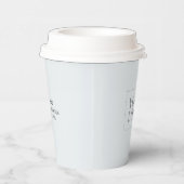 シンプルグレイミニマルビジネスロカスタムゴ 紙コップ (右)