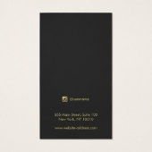 シンプルグレイモダンロングイヤリングディスプレイカード (裏面)