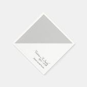 シンプルグレイ追悼式 スタンダードカクテルナプキン (角)