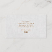 シンプルグレエレガントー美しいプロフェッショナルブ 名刺 (裏面)