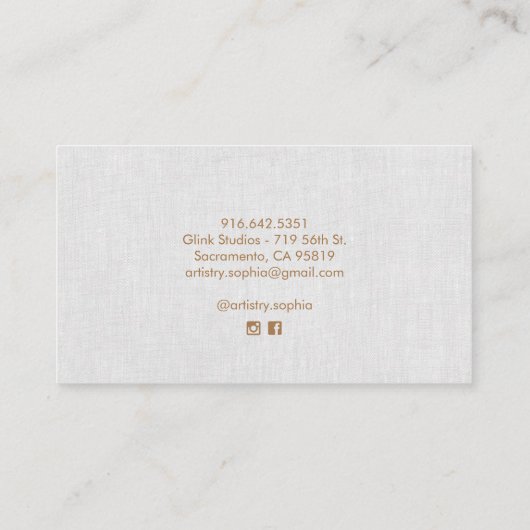 シンプルグレエレガントー美しいプロフェッショナルブ 名刺 (裏面)