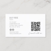 シンプルグレモダンープロフェッショナル 名刺 (裏面)