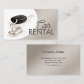 シンプルグレーカーブカーレンタル名刺 名刺 (正面/裏面)