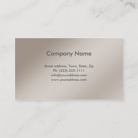 シンプルグレーカーブカーレンタル名刺 名刺 (裏面)