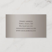 シンプルグレーカーペットショップカード 名刺 (裏面)