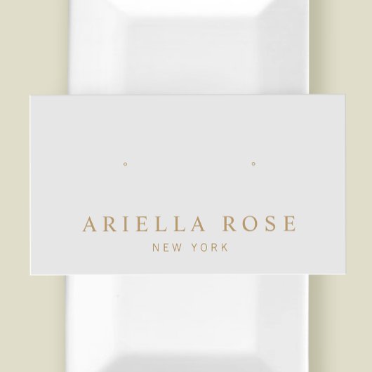 シンプルグレークレフターイヤリングジュエリー表示カード