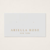 シンプルグレークレフターイヤリングジュエリー表示カード (正面)