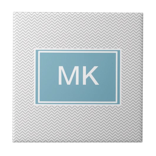 シンプルグレージグザグ タイル (正面)