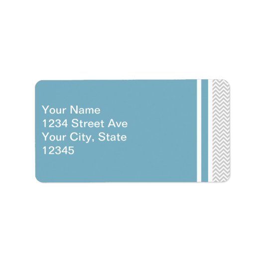 シンプルグレージグザグ ラベル (正面)