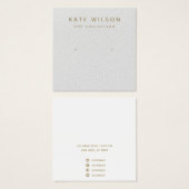 シンプルグレースタッドイヤリングディスプレイカード (正面&裏面)