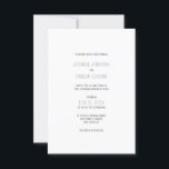 シンプルグレーデザイン- 3x5結婚式招待状 招待状<br><div class="desc">ミッドセンチュリーモダングラム – 結婚式招待状</div>