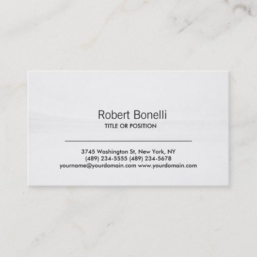 シンプルグレーパターモダンン平名刺 名刺 (正面)