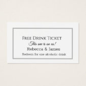 シンプルグレープレーンフリーチケットドリンク (正面)