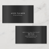 シンプルグレーモダン背景オリジナル 名刺 (正面/裏面)