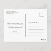 シンプルグレーモルタルボモダンード ポストカード (裏面)