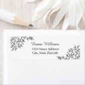 シンプルグレー自然住所 シール (インサイチュ)