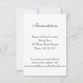 シンプルグレー エコフレンドリー ウェディングエンクロージャー 招待状 (裏面)