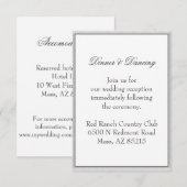 シンプルグレー エコフレンドリー ウェディングエンクロージャー 招待状 (正面/裏面)